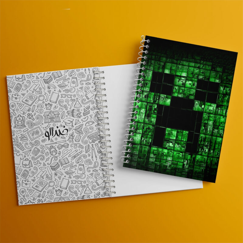 دفتر مشق 50 برگ خندالو طرح ماینکرافت (Minecraft) کد F2418